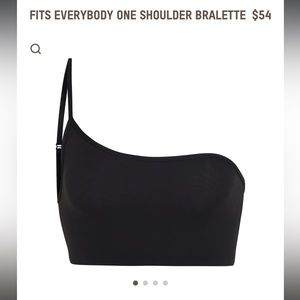 SKIMS Fits Everybody One Shoulder Bralette Onyx